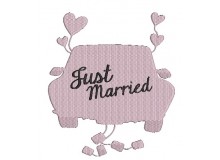Stickserie - Just Married Car